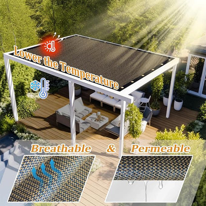 Shade&Beyond Customized Size 17' X 18' Shade Cloth - Image 2