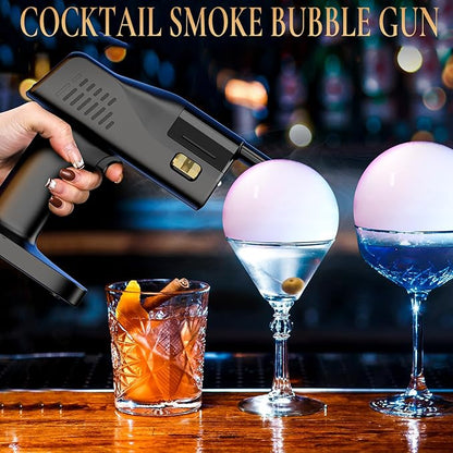 Smoking Gun for Cocktails and Food, Handheld, One Key Operation, 5000mAh Rechargeable Battery, with 1.4-inch Color Screen, for Wine, Drinks, Coffee, Bar, Party