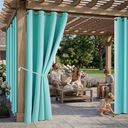 Waterproof Outdoor Curtain W52 x L63 - Image 2