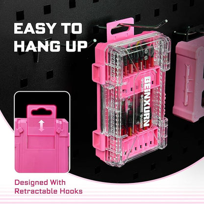 2Pcs Storage Box Case, small parts box with detachable divider, Screwdriver Bit Set Box
