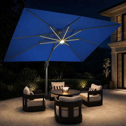 JZAC & QZYD 9x12 FT Cantilever Offset Patio Umbrella - Image 2