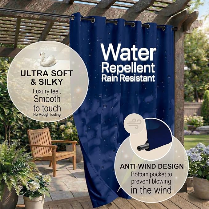 Outdoor Indoor Curtains W84 x L84 - Image 4