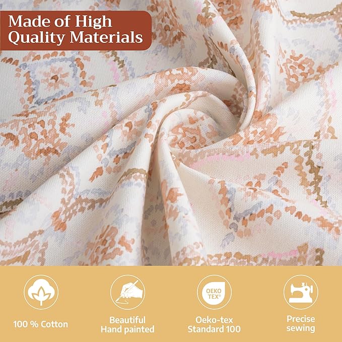Maison d' Hermine Table Cloth Rectangle Table 100% Cotton 60 x 108 Inches Fall Tablecloth Reusable Everyday Use for Thanksgiving Christmas Decorations Dining Farmhouse Party (Fair Isle)