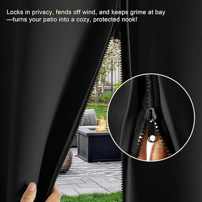RYB HOME Fade-Resistant Outdoor Curtains - Image 3
