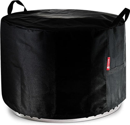 SheeChung Fire Pit Cover for Solo Stove Bonfire Outdoor Smokeless Firepit-Small Round Waterproof 600D Polyester Shelter,Air Vent,Anti-UV&Tear Resistant-Fits for 16”-22” Gas Fire Pit Table (22"Dx16"H)