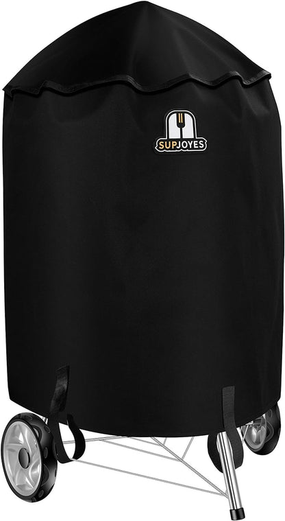 SUPJOYES Grill Cover for Weber Charcoal Kettle, 22 Inch BBQ Grill Covers, Heavy Duty Waterproof Barbecue Accessories
