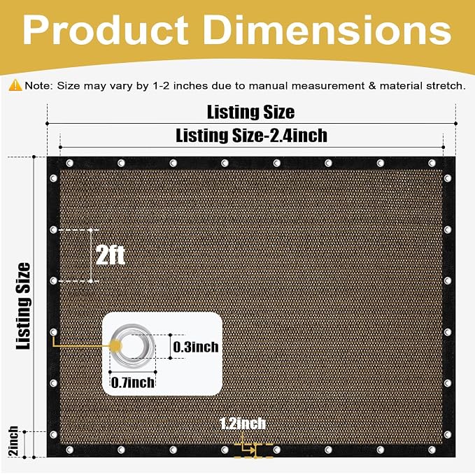 Shade&Beyond 90% Sun Shade Cloth - Image 3