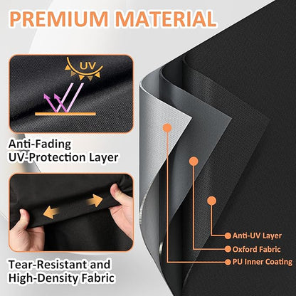 Pizza Oven Cover for Ooni Karu 16 and Karu 2 Pro Pizza Oven, Waterproof 600D Heavy Duty Carry Cover, Portable Bag with Strap Design