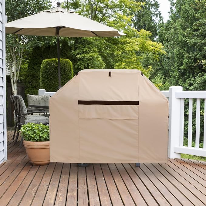 Outdoor BBQ Grill Cover 53''W x 25''D x 43''H Rip-Proof Waterproof Grill Covers for Patio