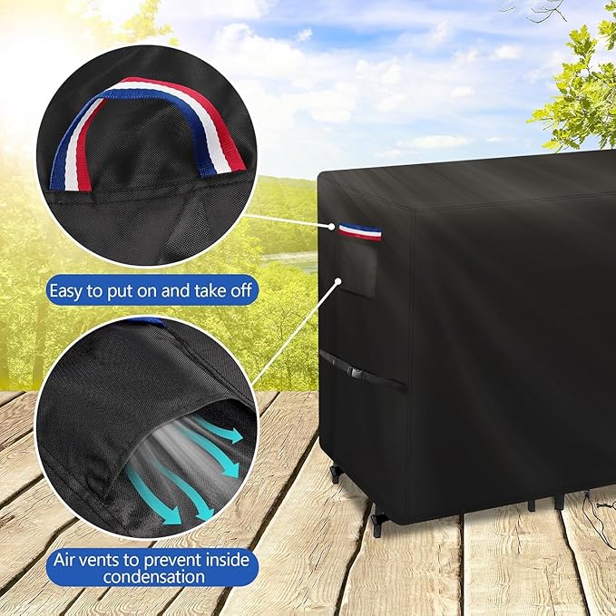 Customized Patio Furniture Covers for Table and Chairs, Personalized Heavy Duty Waterproof Patio Set Cover for Patio Furniture Set/Outdoor Balcony Furniture Sets, Rectangular