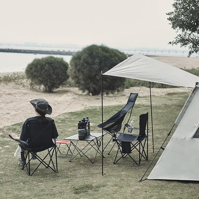 Damei century 4Pack Folding Camping Chairs, Portable - Image 2