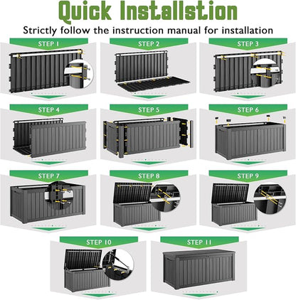 Outdoor Storage Waterproof Deck Box - Image 8