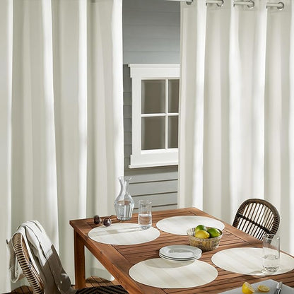 Town & Country Basics Cabana Solid Heavyweight Indoor Outdoor Curtains - Image 4