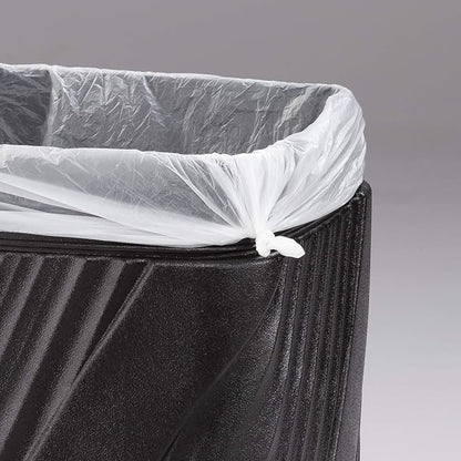 Safco Twist Trash Can, 32 Gallons, Indoor and Outdoor Use, Durable & Weather-Resistant Commercial Garbage Can, Black
