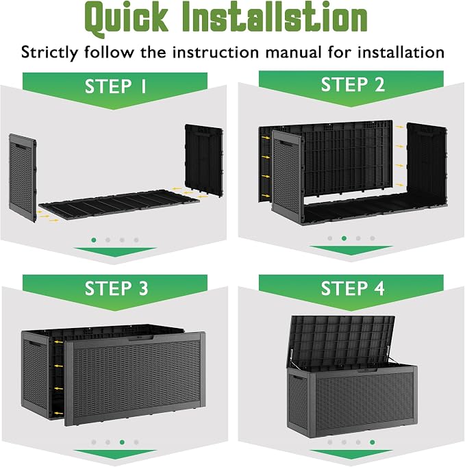 Outdoor Storage Waterproof Deck Box - Image 5