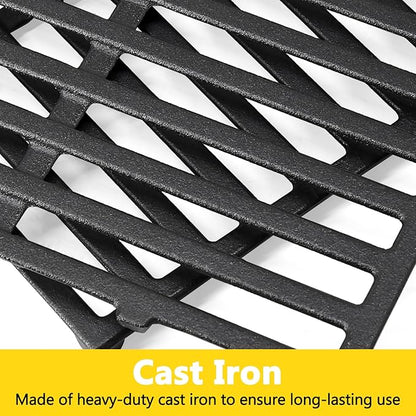 7637 17.5 Inch Grill Grates Replacement for Weber Spirit & Spirit II 200 Series with Front Control, Cast Iron Cooking Grates for Weber Spirit E210 E220 S210 S-220 Spirit II E-210 Gas Grills