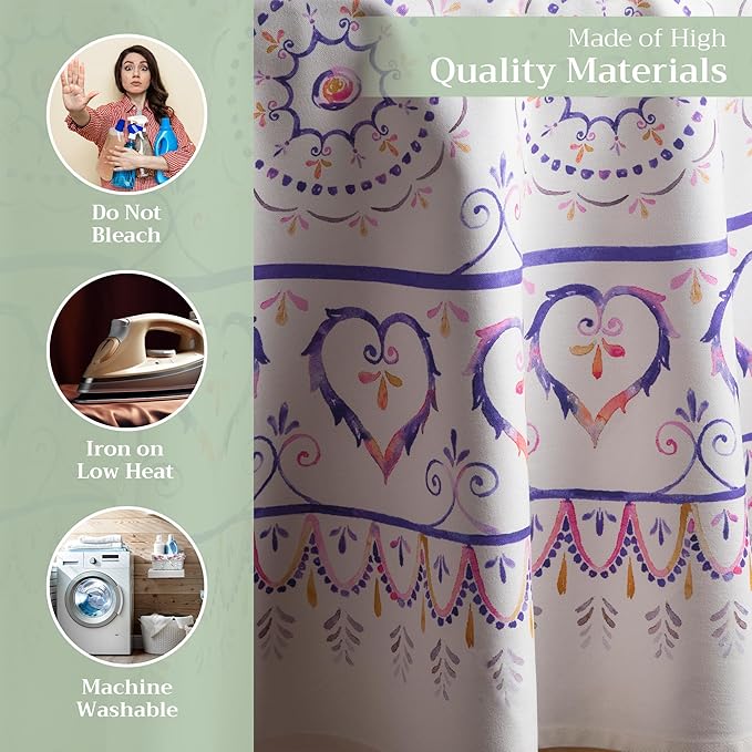 Maison d' Hermine Table Cloth Round Table 100% Cotton 63 Inches Tablecloth Reusable Decorative Everyday Use for Dining Room, Farmhouse, Home, Party, Festive & Wedding Spring Summer - Mandala