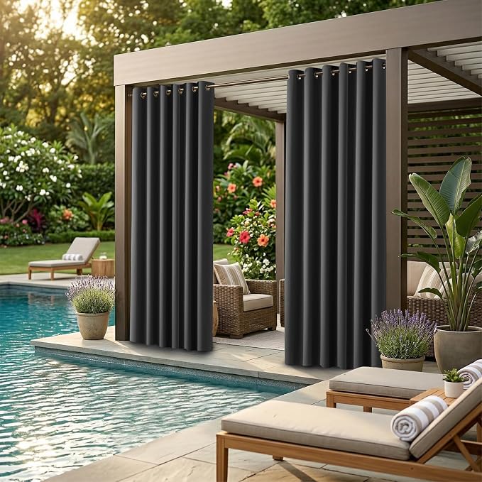 Waterproof Outdoor Curtain W84 x L84 - Image 2