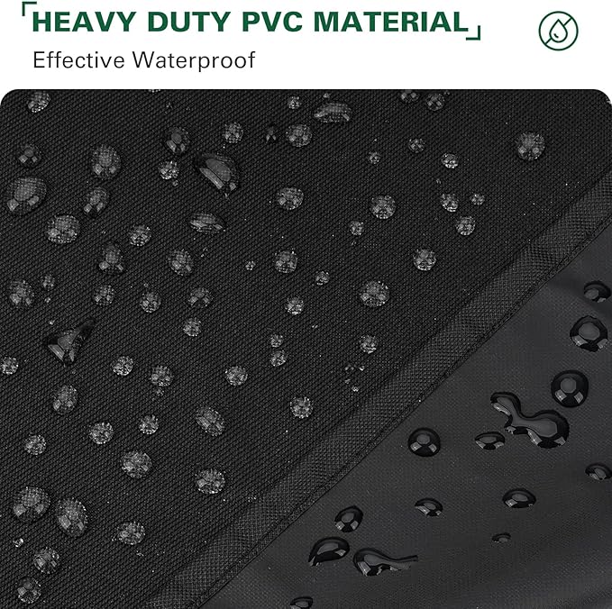 Heavy Duty 600D Grill Cover Fits for Royal Gourmet CC1830FC 30-Inch Charcoal Barrel Grill with Offset Smoker Grill Cover