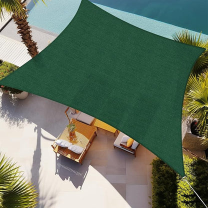 Shade&Beyond 4'x16' Sun Shade Sail Canopy Rectangle, UV Block Breathable Curved by ShadeBeyond