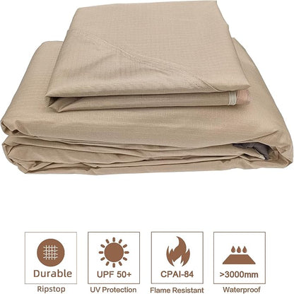 SCOCANOPY Light Beige Ripstop Replacement Top Compatible - Image 6