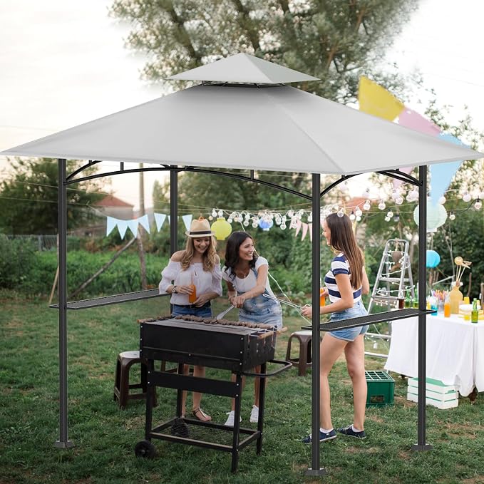 Grill Gazebo Canopy Replacement, 5 x 8 Ft, UV Resistant, Water Resistant - Image 7