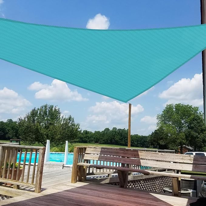 Windscreen4less 12' x 12' x 12' Sun Shade Sail Triangle Outdoor Canopy Cover UV - Image 6