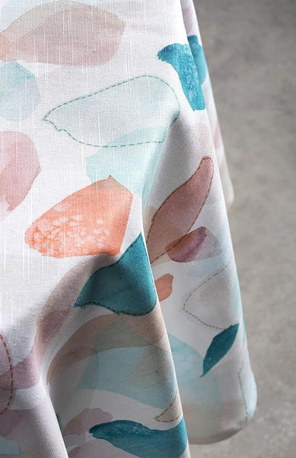 Maison d' Hermine Table Cloth Round Table 100% Cotton 63 Inches Tablecloth Reusable Decorative Everyday Use for Dining Room, Farmhouse, Home, Party, Festive & Wedding Spring Summer - Summer Picnic