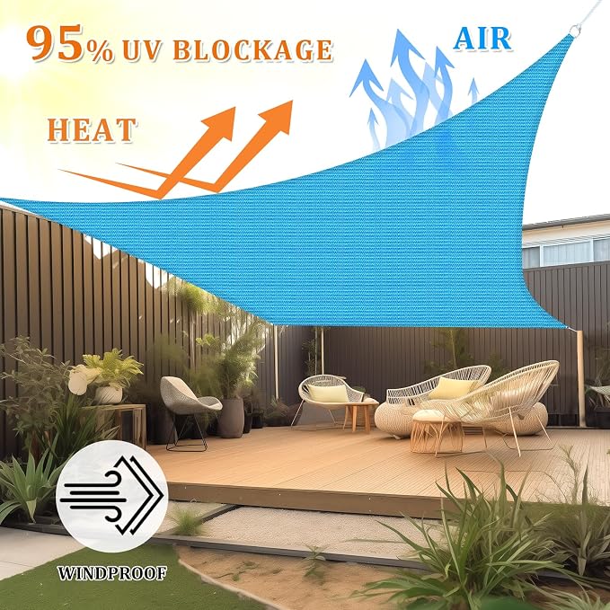 Shade&Beyond 20'x32' Sun Shade Sail Canopy Rectangle, UV Block Breathable - Image 2