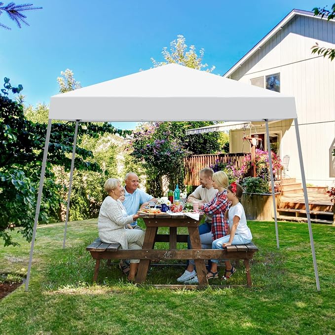 10x10FT Slant Leg Pop Up Canopy Tent, Portable Outdoor Shelter | 10x10FT Base - Image 7