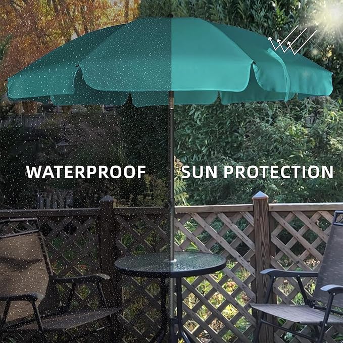 AMMSUN Patio Umbrella, 6.5 ft Outdoor Table Umbrella - Image 4