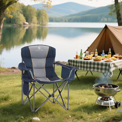 ALPHA CAMP Oversized Fully Padded Camping Chairs - Image 2