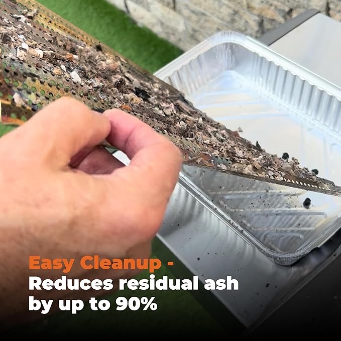 Starter Kit (Charcoal Grid and Charcoal Chips 2lbs) Convert Gas Grill to Charcoal in Minutes - All-Natural Hardwood Charcoal - Save time Compared to Cooking on Conventional Charcoal Grill.