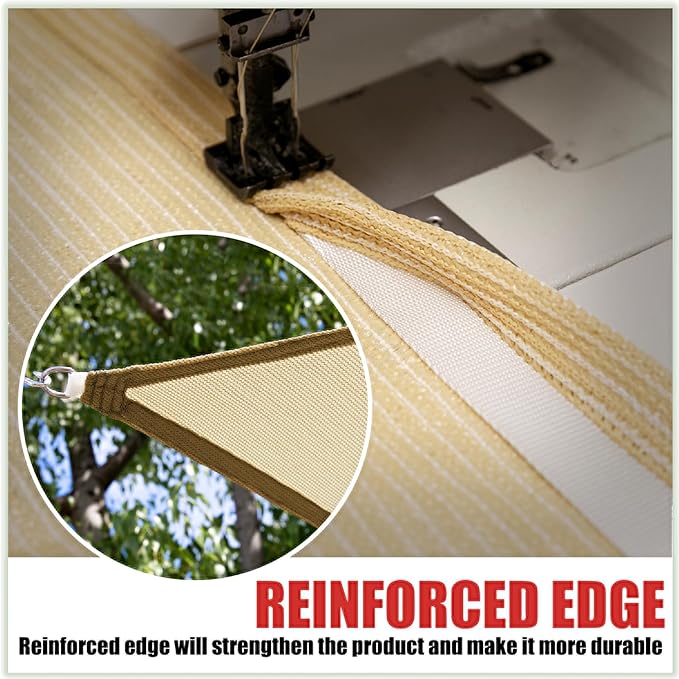 ColourTree CTAPRT16 Custom Size Order to Make 13' x 15' x 19.8' Beige Right - Image 5