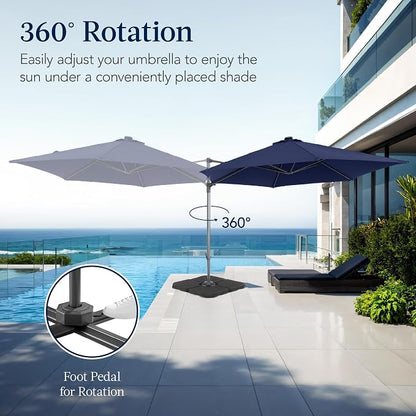 Best Choice Products 10ft Offset Cantilever Hanging Market Patio Umbrella - Image 3