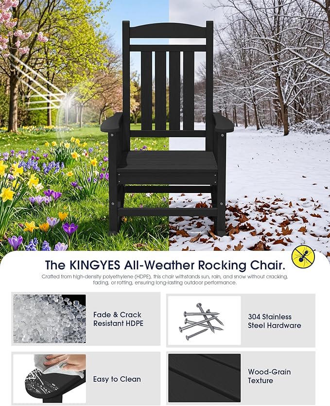 Oversized Outdoor Rocking Chair - Image 5