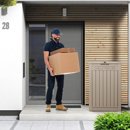 55 Gallon Package Delivery Box for Outside, Weather Resistant UV Protection - Image 7