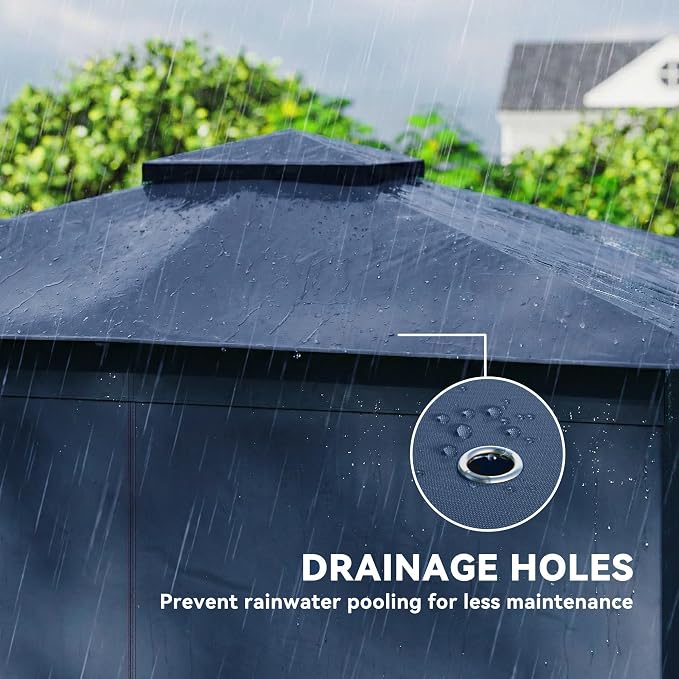 Outsunny 10' x 12' Outdoor Patio Gazebo - Image 9
