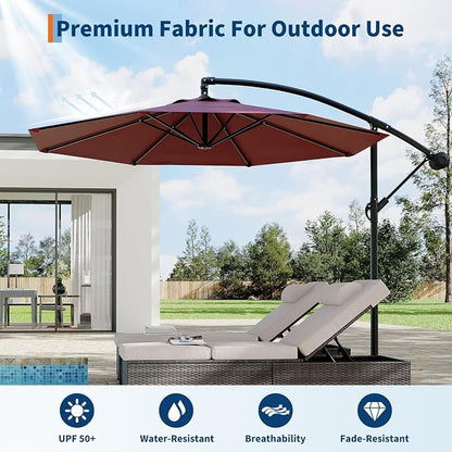 Garvee 10FT Offset Patio Umbrella - Image 7
