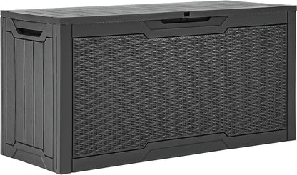 YITAHOME 80 Gallon Outdoor Storage Box | Large Water Resistant Resin Deck Box by YITAHOME