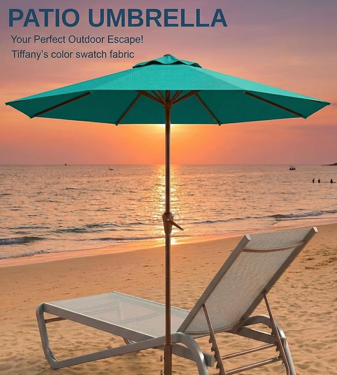 10FT Patio Umbrella, Outdoor Umbrella - Image 9