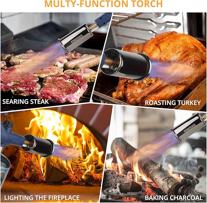 Propane Torch Weed Burner，Weed Torch - Flame Thrower Fire Gun Grill Gun, Blow Torch，Charcoal Lighter Campfire Starter