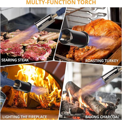 Propane Torch Weed Burner，Weed Torch - Flame Thrower Fire Gun Grill Gun, Blow Torch，Charcoal Lighter Campfire Starter