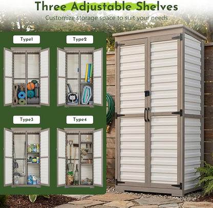 Tall Outdoor Storage Cabinet - Image 8