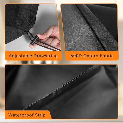 Pizza Oven Cover for Blackstone 2238 Leggero Tabletop Outdoor Pizza Oven, 22 inch Waterproof 600D Oxford Cloth with Bottom Drawstrings Pizza Oven Grill Accessories