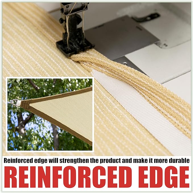 Royal Shade 11' x 20' Green Rectangle Square Sun Shade Sail Order to Make - Image 5
