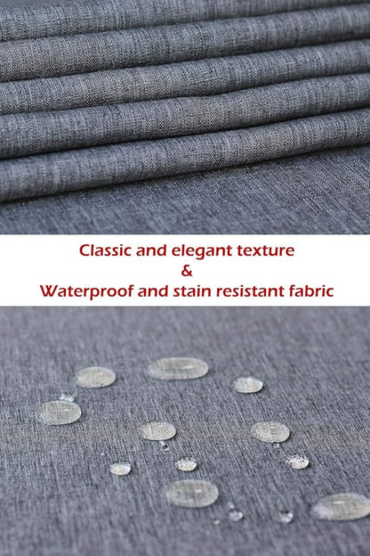 Grey Table Runner 36 inch, Gray Dresser Scarf, Waterproof Coffee Table Runner, Outdoor Short Small Dining Table Runners, Decor for Fiesta, Dinner Parties, Wedding, Thanksgiving, Halloween, Christmas