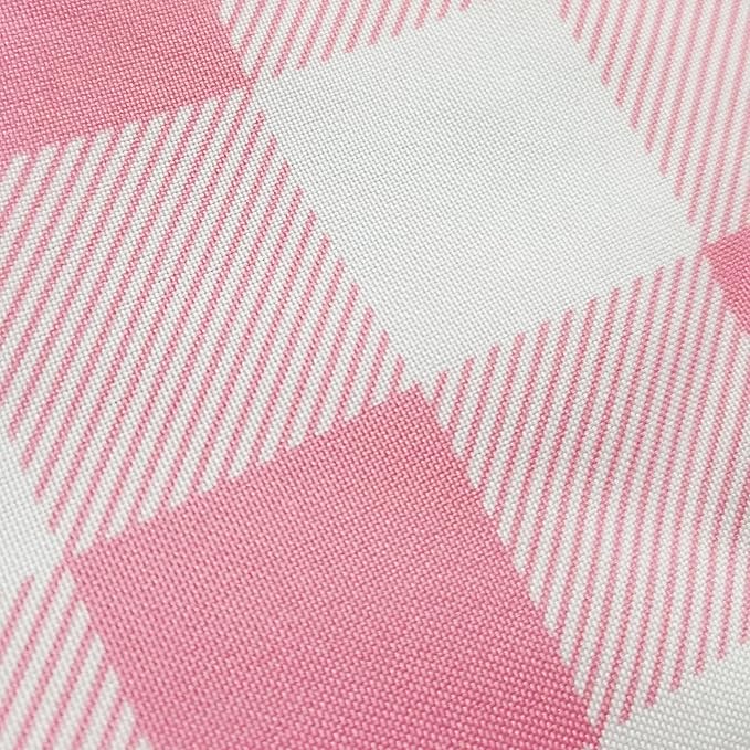 Waterproof Plaid Tablecloth Fabric - Round 108 Inch Classic Gingham Checker Table Cloth for Indoor/Outdoor Use - Buffalo Table Cover for Picnics, BBQs, and Parties