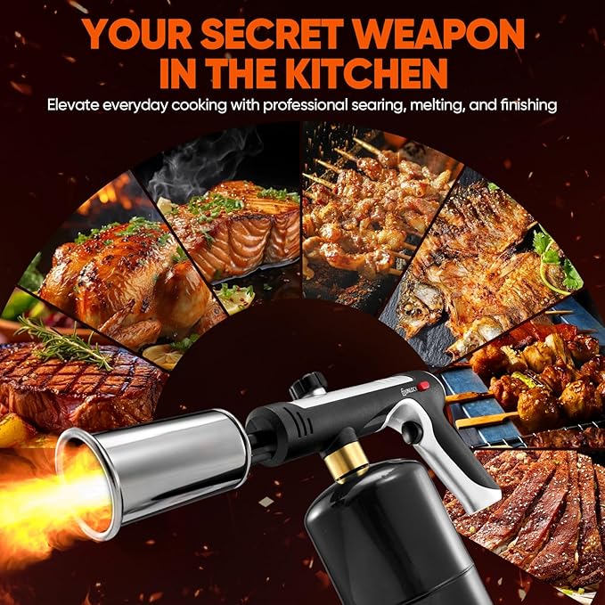Propane Torch, Adjustable Flame Propane Torch, Precision High Heat Blow Torch, Christmas Gift for Grilling, Charcoal Ignition, Culinary Tasks & Home Improvement (2)