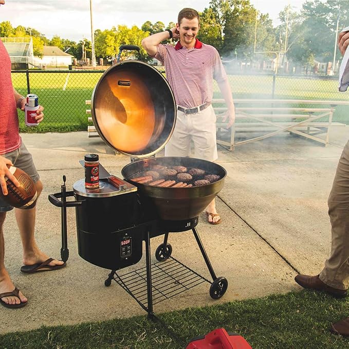 recteq Pellet Grill RT-B380 Bullseye + Grilling Basics Bundle, BBQ, Outdoor, and Electric Pellet Smoker Grill, Electric Smokers, Uses 100% Wood Pellets for Ribs, Brisket, Chicken, Sear, Smoke